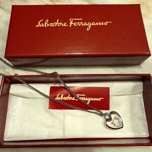Salvatore Ferragamo Heart Pendant Necklace 🪩